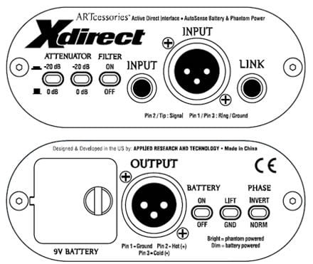 ART X-Direct active DI box