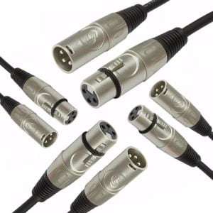 4 x 2m XLR  Mic/Line Cable - Package Deal