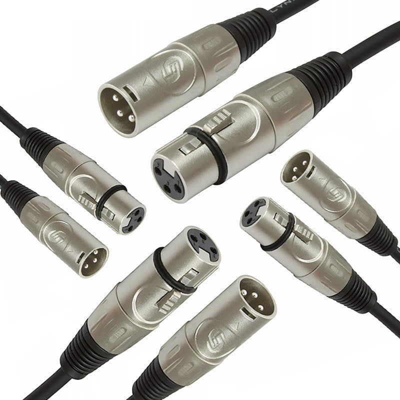 4 x 10m XLR  Mic/Line Cable - Package Deal