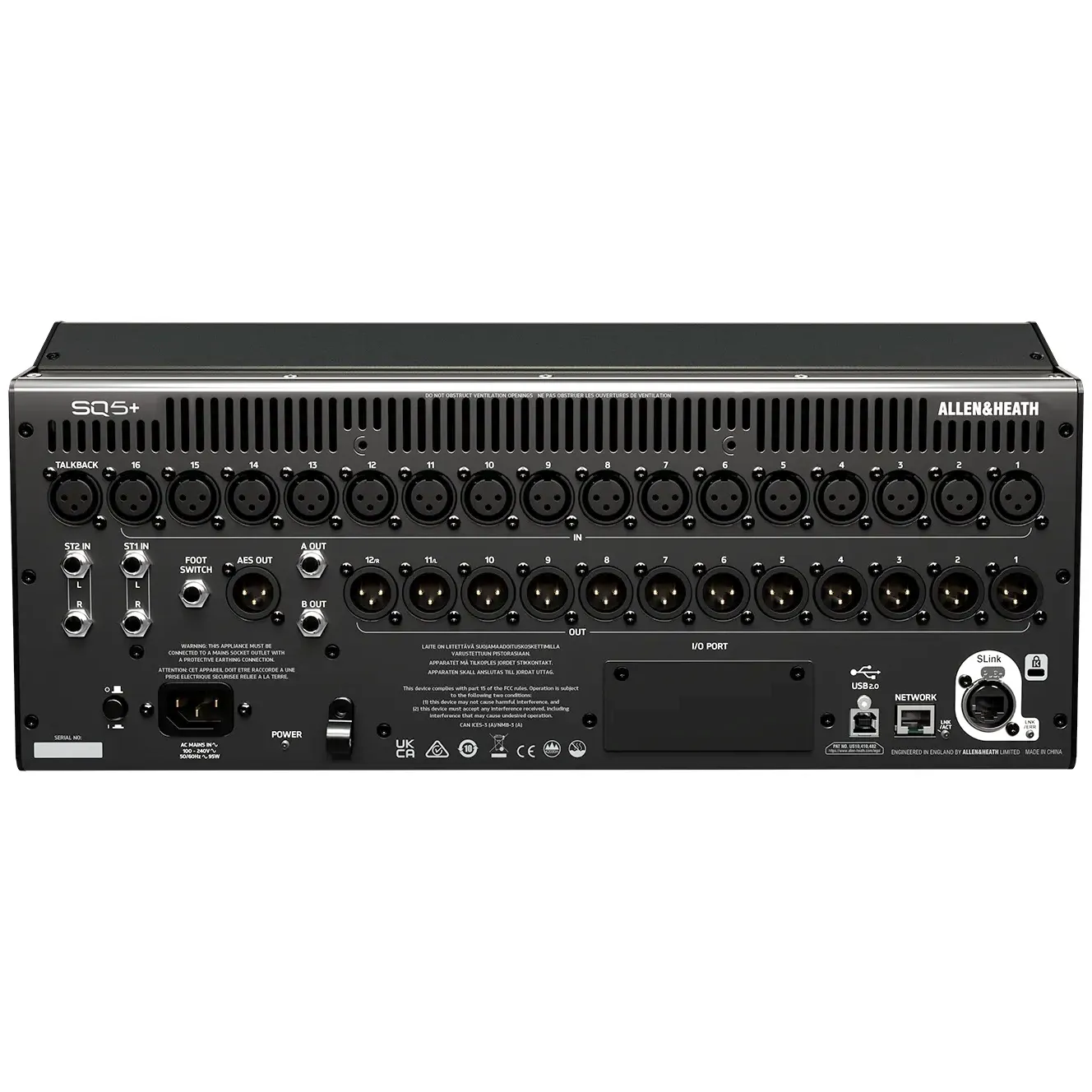 Allen & Heath SQ5+ Rear