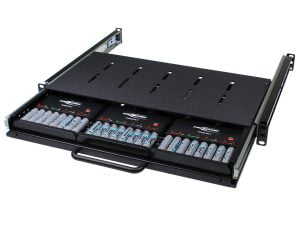 Ansmann 1u Rack Drawer 24-Way Charger