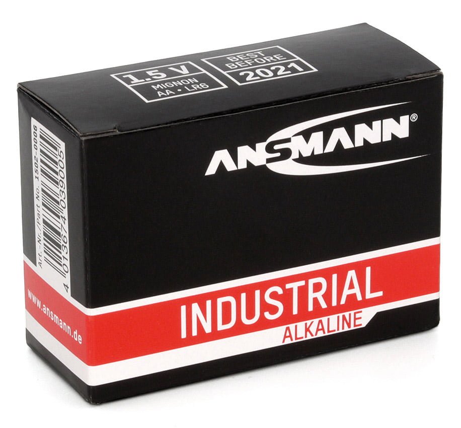 Ansmann Industrial Alkaline Batteries - 10 Pack AA