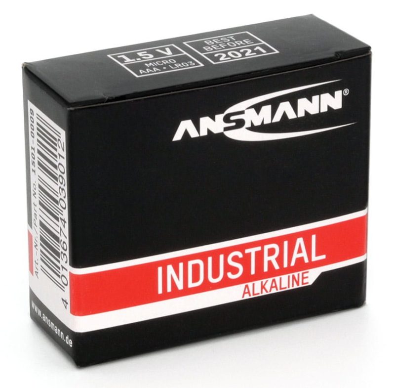 Ansmann Industrial Alkaline Batteries - 10 Pack AAA - Image 2