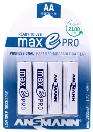 Ansmann MaxE Pro - AA Rechargeable Batteries (Pk 4)