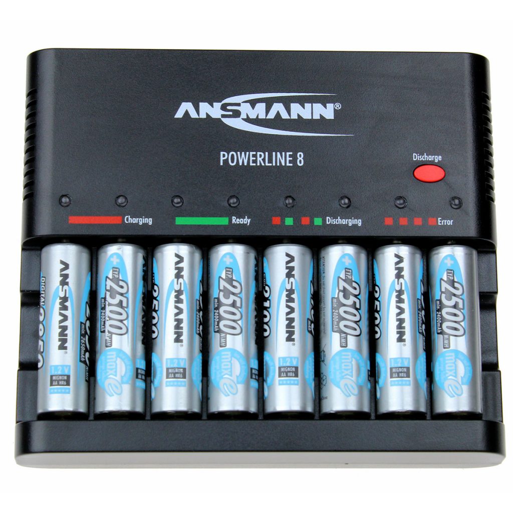 Ansmann Powerline 8 (including 8 x AA Max E batteries)