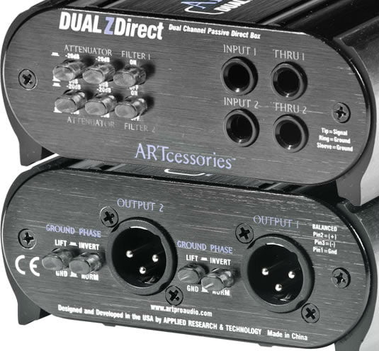 ART DUALZDirect 2-Channel Passive Direct Box 
