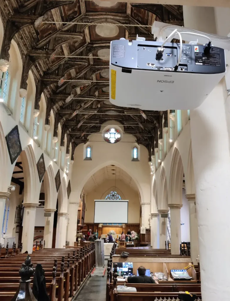 St Margaret's Church, Ipswich. Winch System