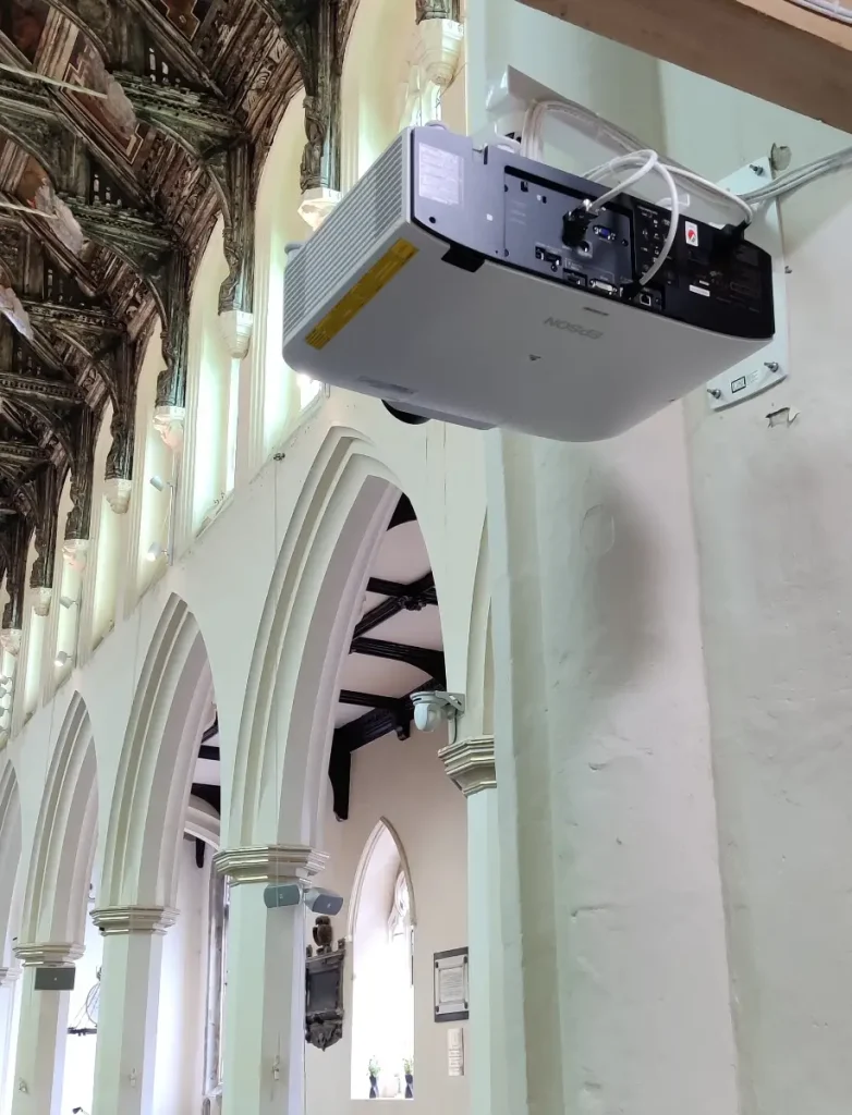 St Margaret's Church, Ipswich. Projection System