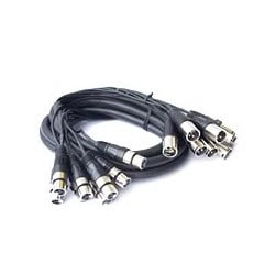 XLR Loom 4 way 6m