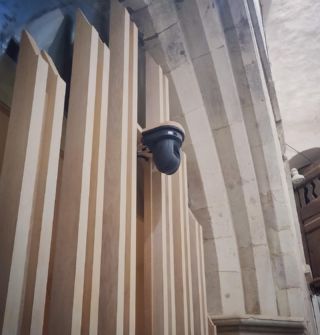 PTZ Camera Installed with DM Custom Oak Bracket. 

#churchav #custominstall #churchstreaming #churchlivestream #ptzcamera #churchinstallation #woodworking
