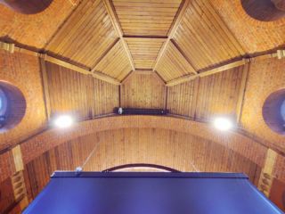 Another winch screen system behind the chancel arch. 
There when you need it. Hidden when you don’t. 

#churchav #churchavinstallation #churchinstallation #churchaudiovisual #churchprojection #winchscreen