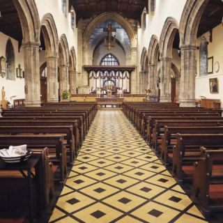 Colour matched discreet speakers installed at Bangor Cathedral. 

#churchaudio 
#churchsound 
#churchsoundsystem 
#yamahaVXL