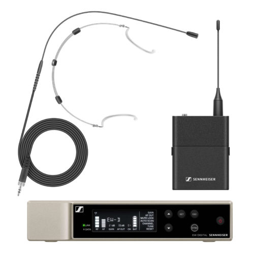 Sennheiser EW-D Digital Wireless System with HSP Essential Omni Headset Mic - black
