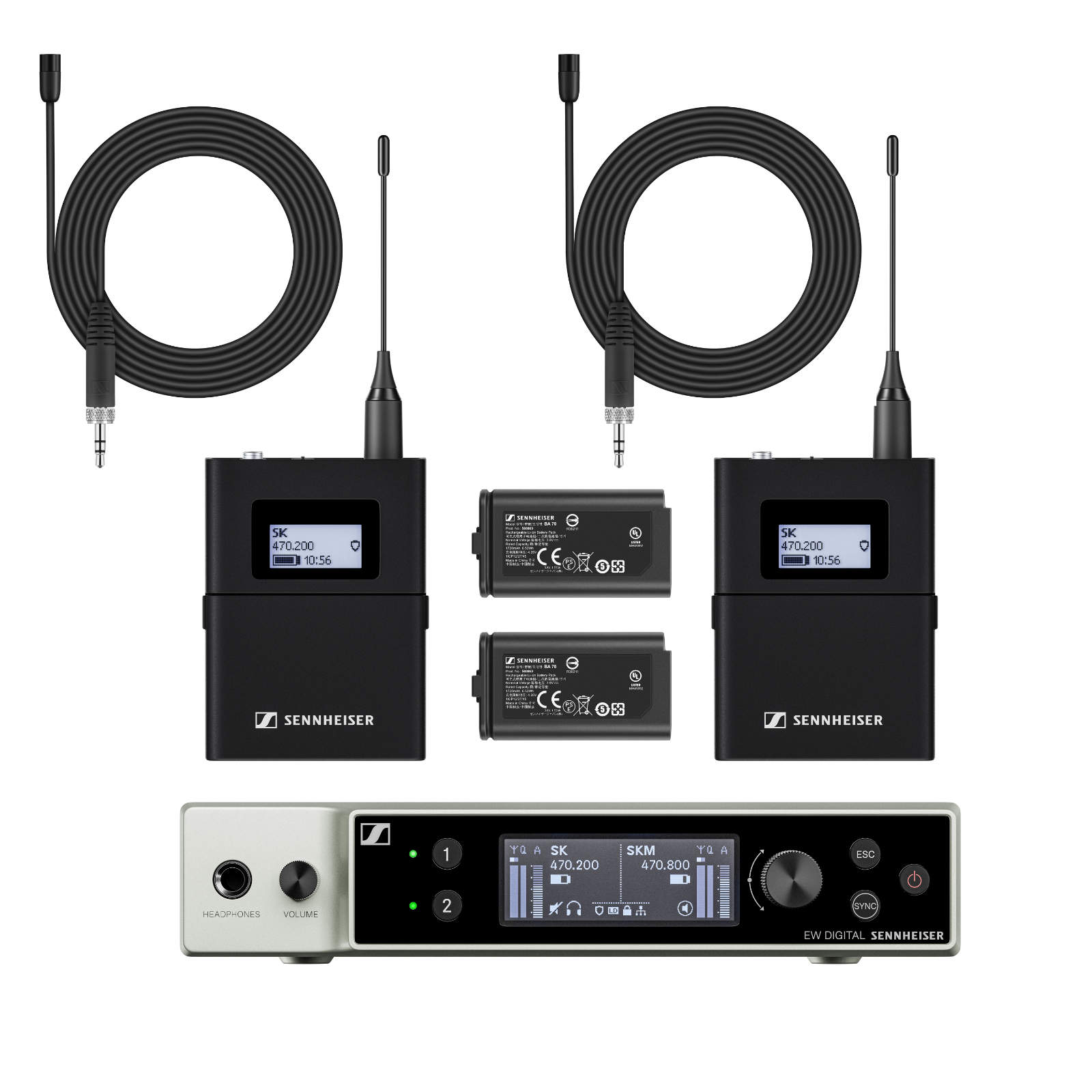 Manuscrito Grabar Playa Sennheiser EW-DX MKE 2 Set - Wireless Lapel Mic System - DM Music Ltd
