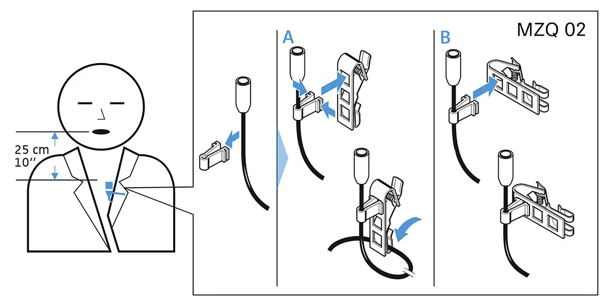 Sennheiser ME 2 lapel Mic Clip - Image 4